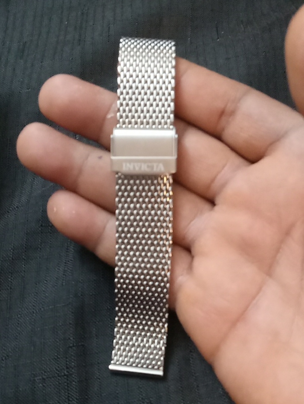 Invicta Silver Mesh Stainless Steel Watch Bracelet - Picture 2 of 7